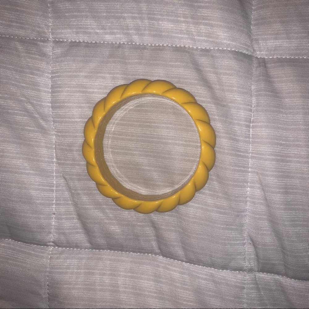 yellow unique vintage bangle